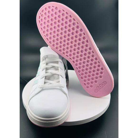 Adidas Grand Court 2.0 EL Girl Shoes ID7886 Sz 3 - Picture 1 of 6